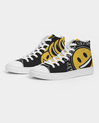 Mr Nice Cream 2.0 Black Men's Hightop Canvas Shoes