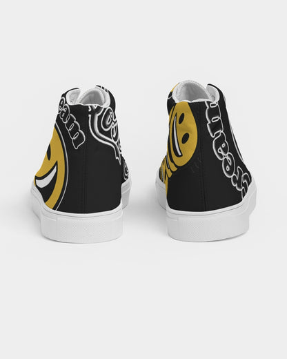 Mr Nice Cream 2.0 Black Men's Hightop Canvas Shoes