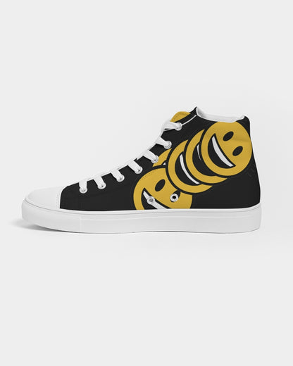 Mr Nice Cream 2.0 Black Men's Hightop Canvas Shoes